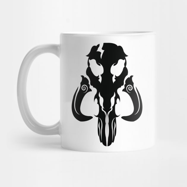 Mando Mythosaur Skull Black by ArticArtac